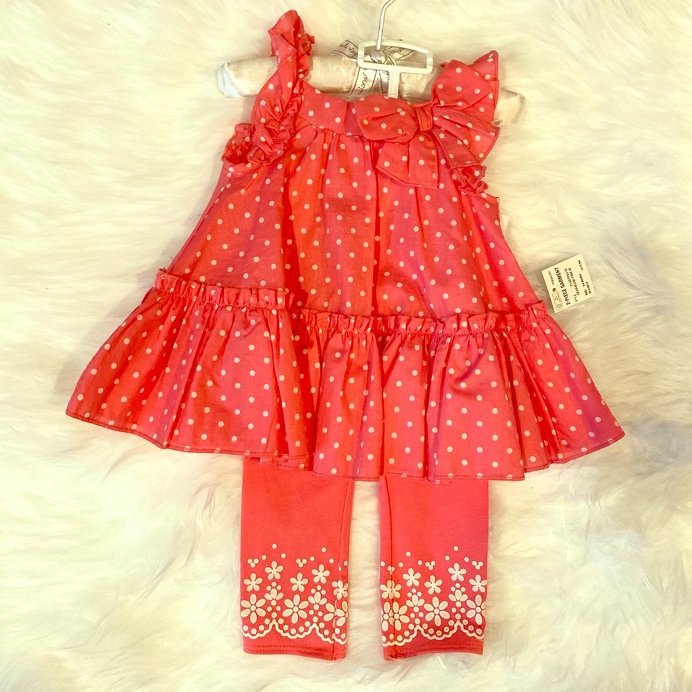 First Impressions 2 Piece Polka Dot Infant Set